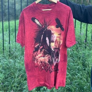 Men’s 2008 The Mountain Red Native American T-Shirt XL